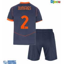 Inter Milan Denzel Dumfries #2 Rezervni Dres za djecu 2025-26 Kratak Rukav (+ Kratke hlače)